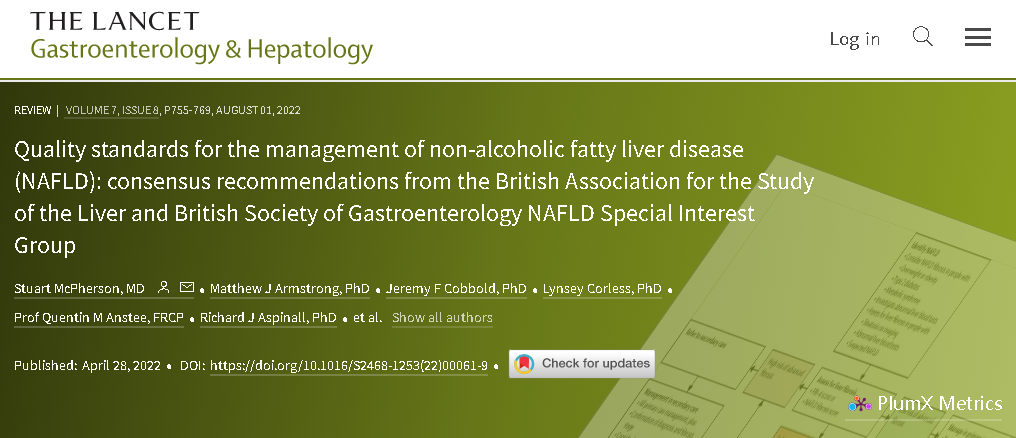 FibroScan瞬時彈性成像技術獲得英國BASL-BSG關于NAFLD管理質量標準最新共識的推薦！
